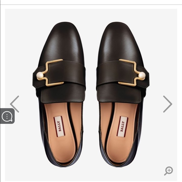 Bally | Shoes | Bally Maelle Black Pearl Loafer 38 Us75 | Poshmark